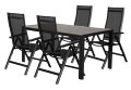 Hagebord Havanna 150 x 90 cm – svart/grå